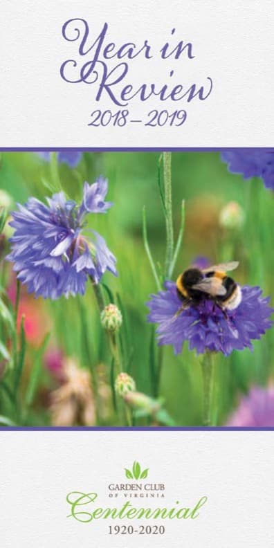 Annual Report 2018 2019 Garden Club Of Virginia