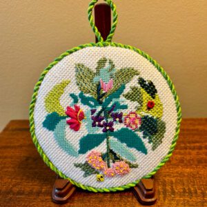 NEW! Wildflower Needlepoint Ornament